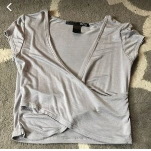 Wrap crop top